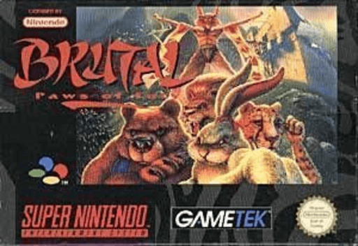 Brutal Paws of Fury box art for Super Nintendo